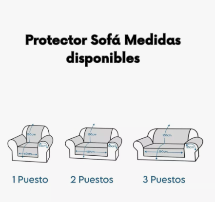 Miniatura 4 de Cubre Sofá 3 Puestos